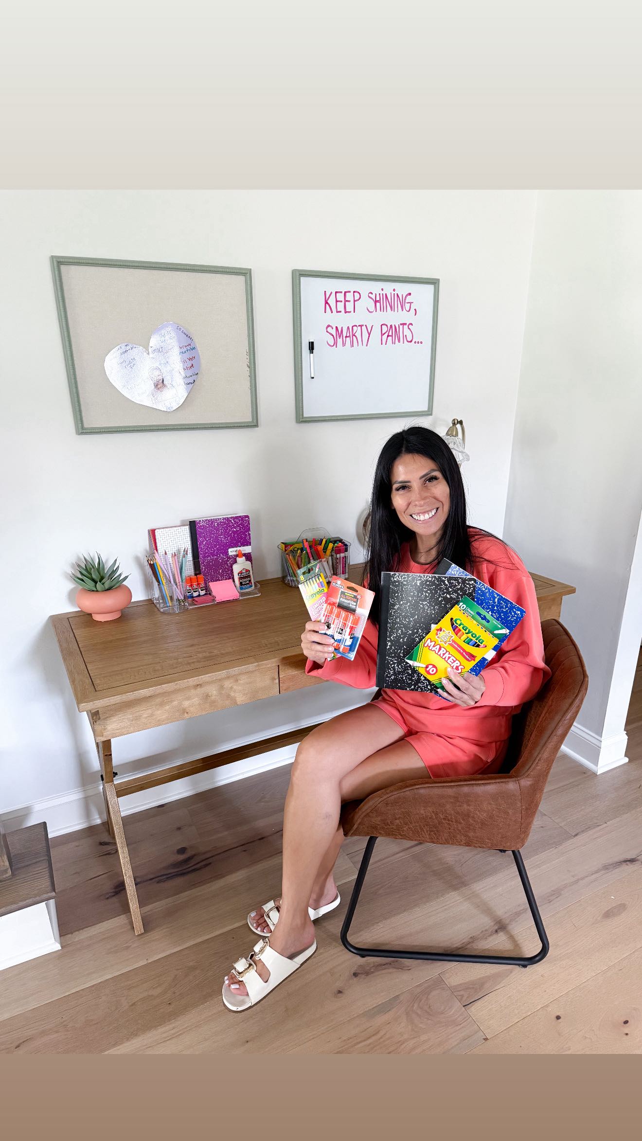 Instagram post by @carla.bushey for Office Depot. Caption reads: #sponsored Comment LINKS and I’ll send you the....