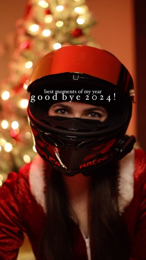 Instagram post by @donnaschins for ABS Fairings. Caption reads: 2024 has been a crazy year!

Lot’s of ups and....