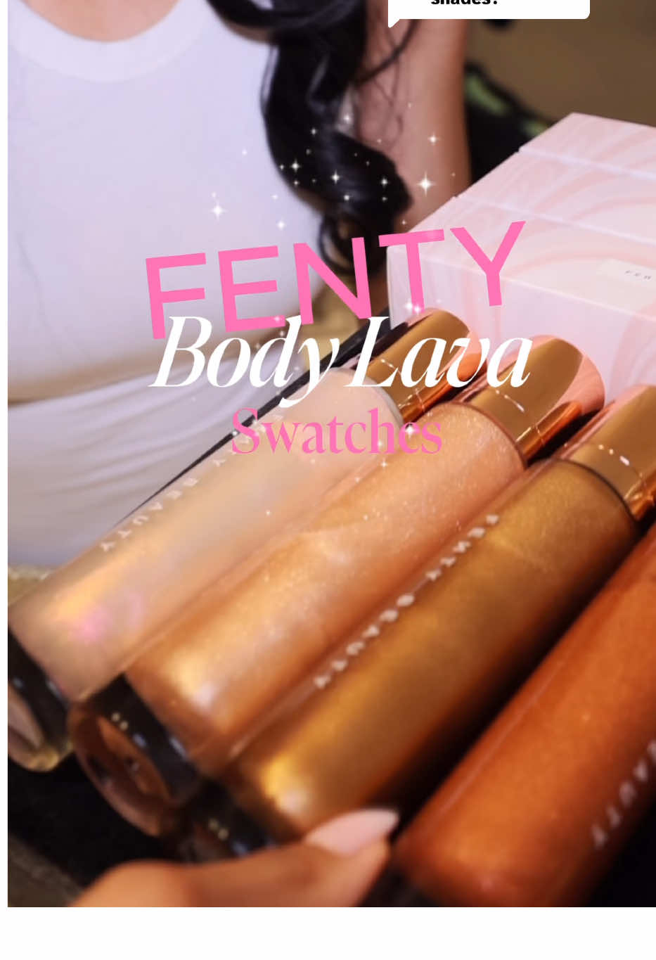 TikTok post by @christianchanel for Fenty Beauty. Caption reads: [...] I snuck into the @Fenty Beauty headquarters....