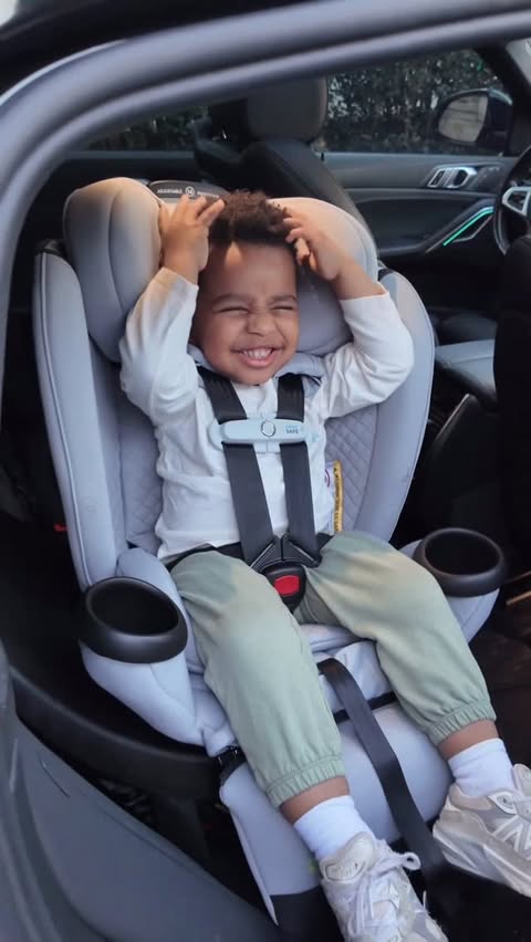 Instagram post by @beautifulmorgan for Evenflo. Caption reads: [...] when we’re headed to the park, the Evenflo....