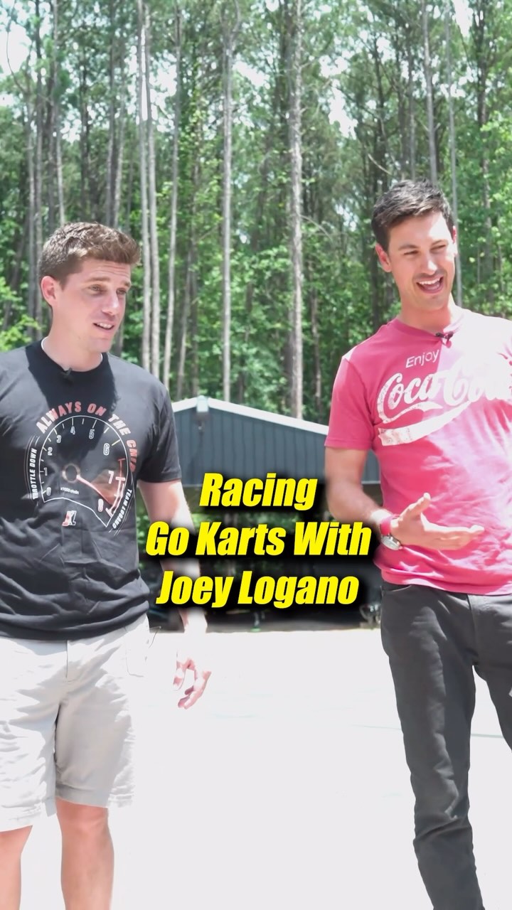 Instagram post by @tonypwells for PENNZOIL. Caption reads: Racing go karts with @joeylogano 

#nascar....