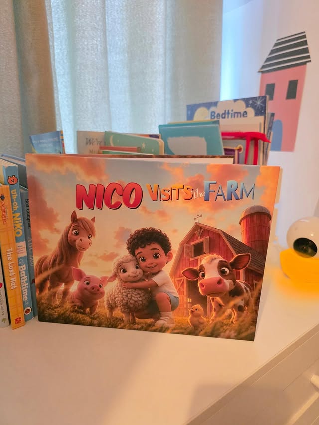 Instagram post by @tomi_nico24 for StoryBug. Caption reads: AD | This personalised book from @storybugbooks....