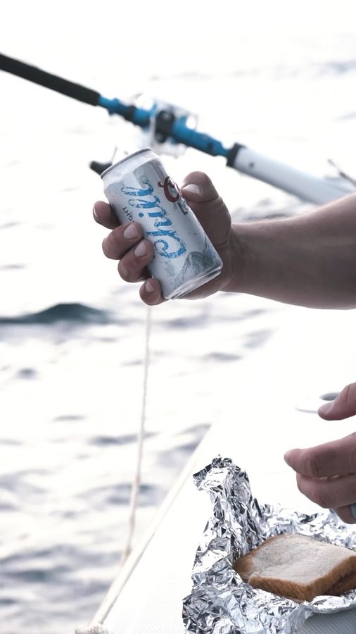 Instagram post by @chatterlures for Coors Light. Caption reads: [...] a paid actor in this commercial....