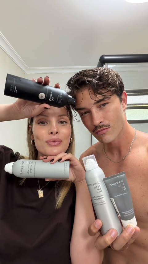 Instagram post by @jessieann_gravellachowski for DOUGLAS. Caption reads: [...] , stay together ✨ @livingproofinc....