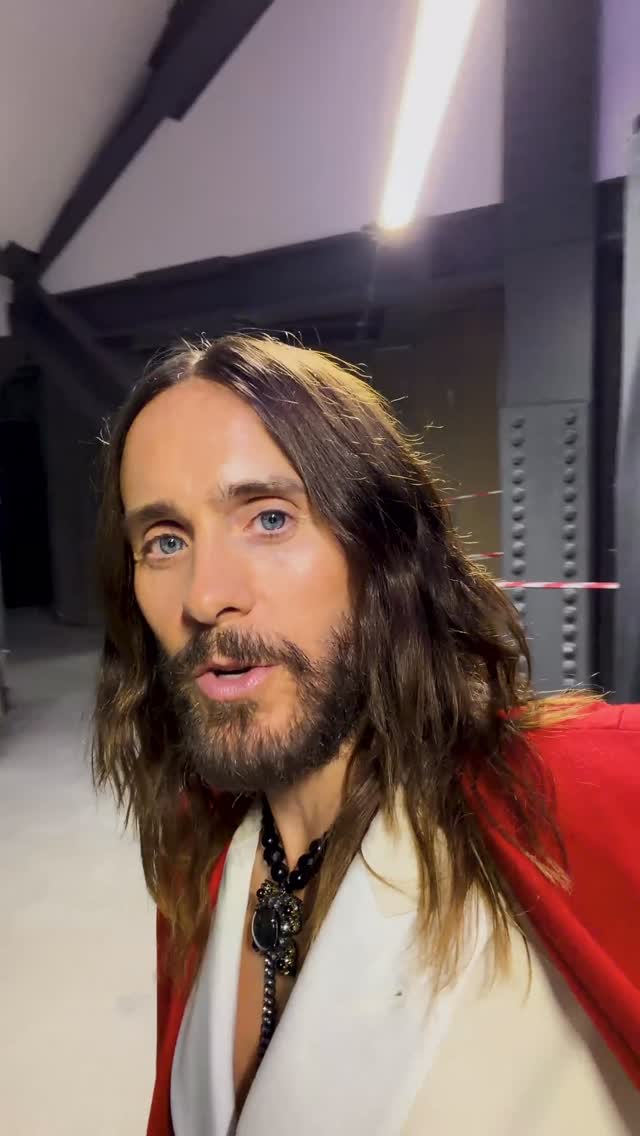 Instagram post by @jaredleto for Walt Disney Studios. Caption reads: Tron: Ares takeover in London🇬🇧🙏.