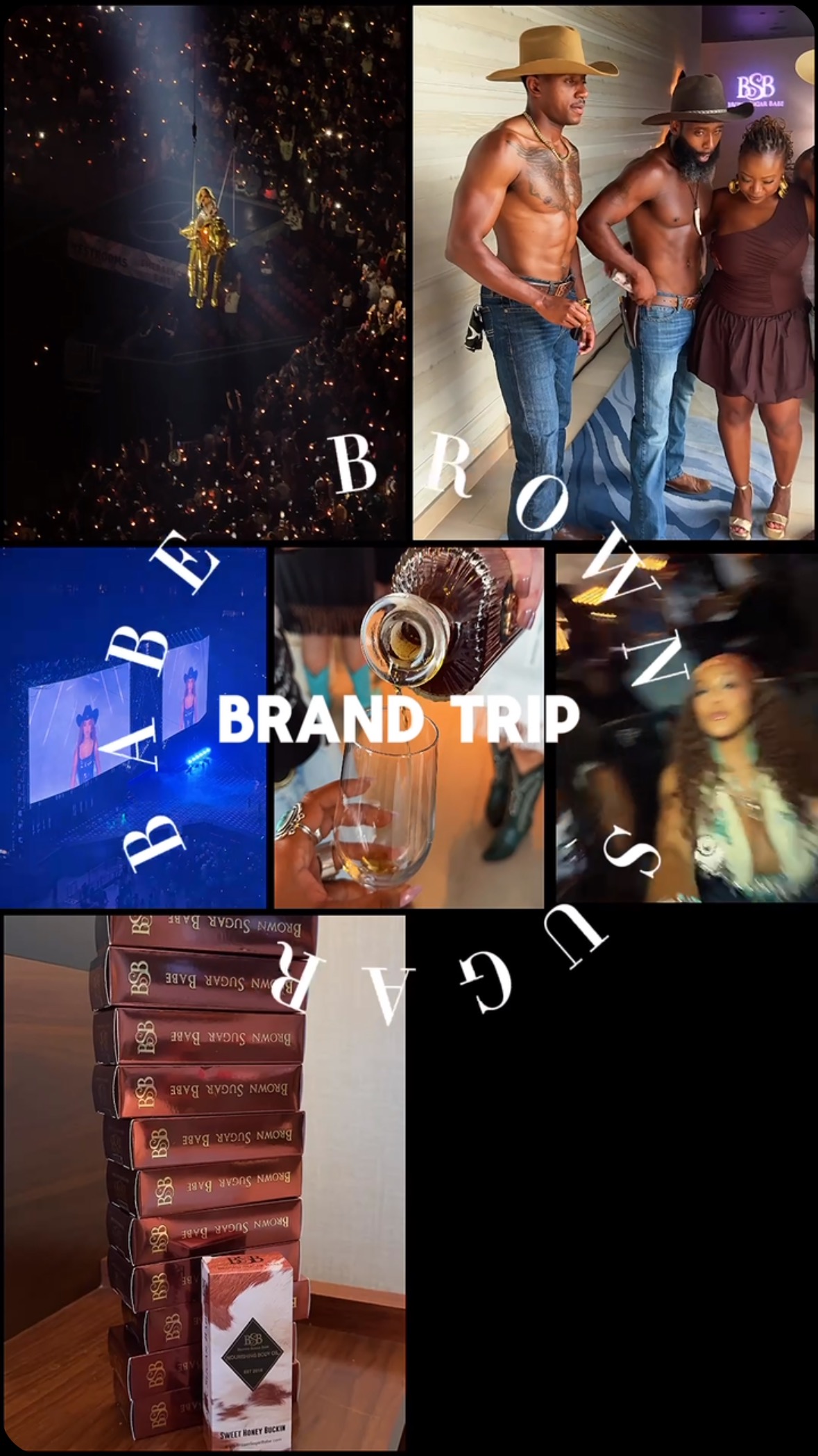 Instagram post by @blakelawren for Brown Sugar Babe. Caption reads: [...] with fun and fragrance went 🤠✨....