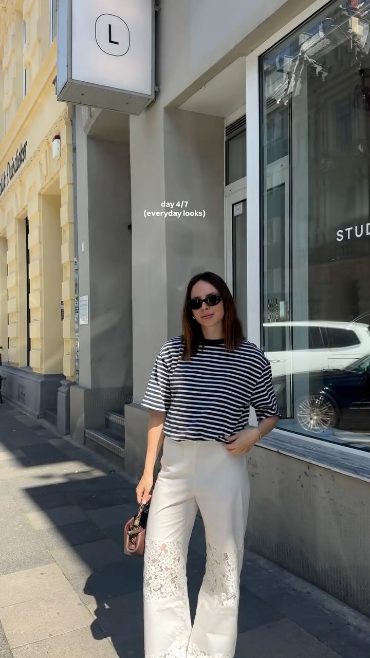 Instagram post by @annalenasophie for Baum und Pferdgarten. Caption reads: [...] @zara (2023)
Hose: @baumundpferdgarten....