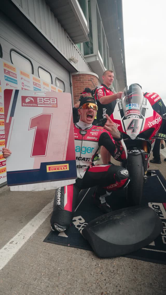 Instagram post by @hagerpbmducati for Ducati. Caption reads: The comeback kid is back! #ForzaDucati.