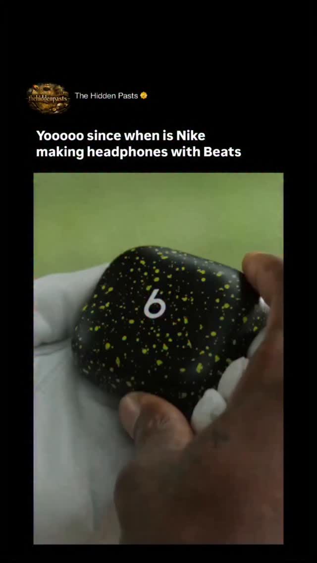 Instagram post by @thehiddenpasts for Beats by Dre. Caption reads: [...] Follow @thehiddenpasts for more 🧠....