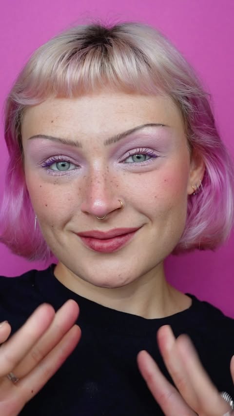 Instagram post by @alexa.jennah for BEAUTY BAY. Caption reads: [...] pink look for summer tbh Details🔻....