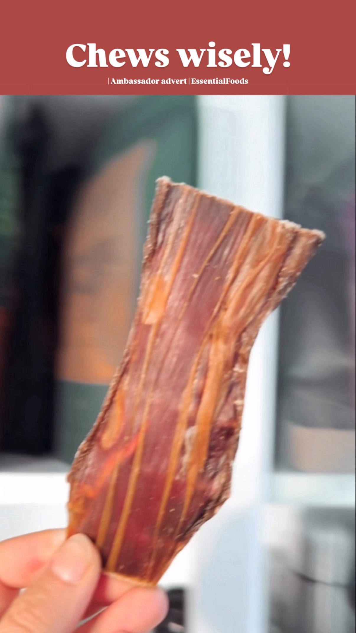 Instagram post by @cutecosmo_thecavalier for ESSENTIAL FOODS. Caption reads: Chews wisely 🐾 | | Ambassador advert | 

When I....