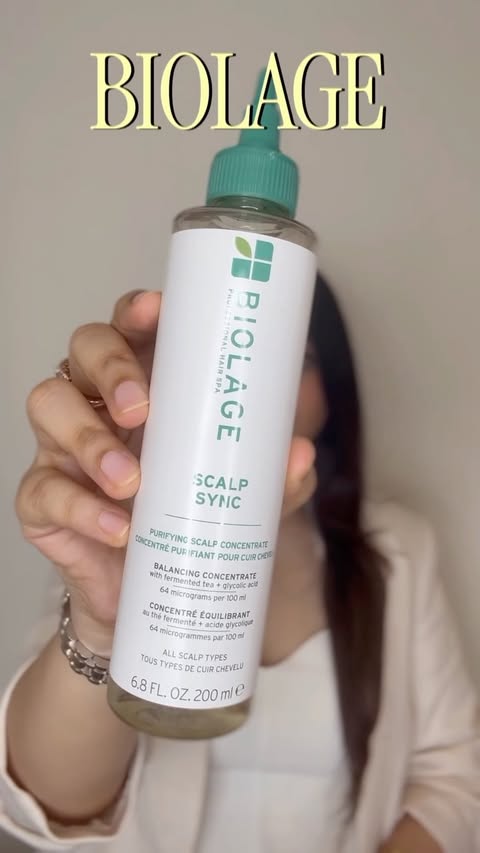 Instagram post by @dr.manasi.skin for Biolage. Caption reads: [...] time.💁🏻‍♀️ That’s the idea behind the....