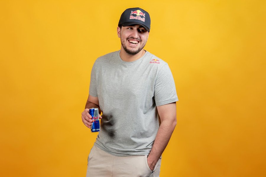 Instagram post by @alfajervl for FNATIC. Caption reads: Joined the Red Bull family as a Red Bull Player....