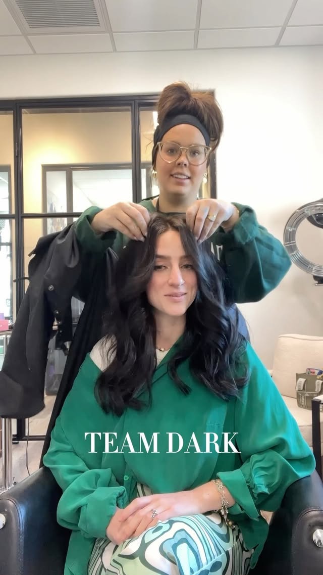 Instagram post by @the.modernmane for American Salon. Caption reads: WHAT TEAM ARE YOU!!? LIGHT OR DARK! DROP IN THE....