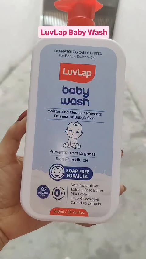 Instagram post by @priyankaawasthi1990 for LuvLap. Caption reads: #incollaboration with @luvlap.in Body wash,....