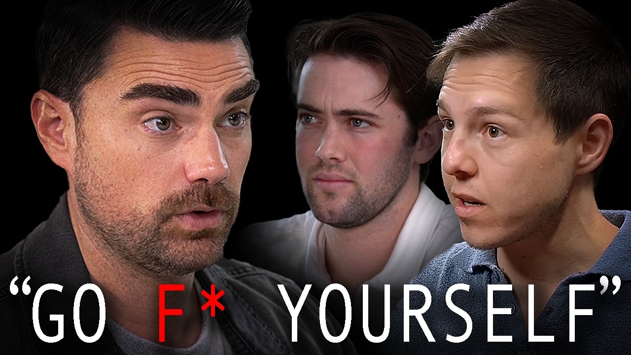 YouTube post by @TheIcedCoffeeHour for Land Rover USA. Caption reads: An Unfiltered Conversation With Ben Shapiro: The....