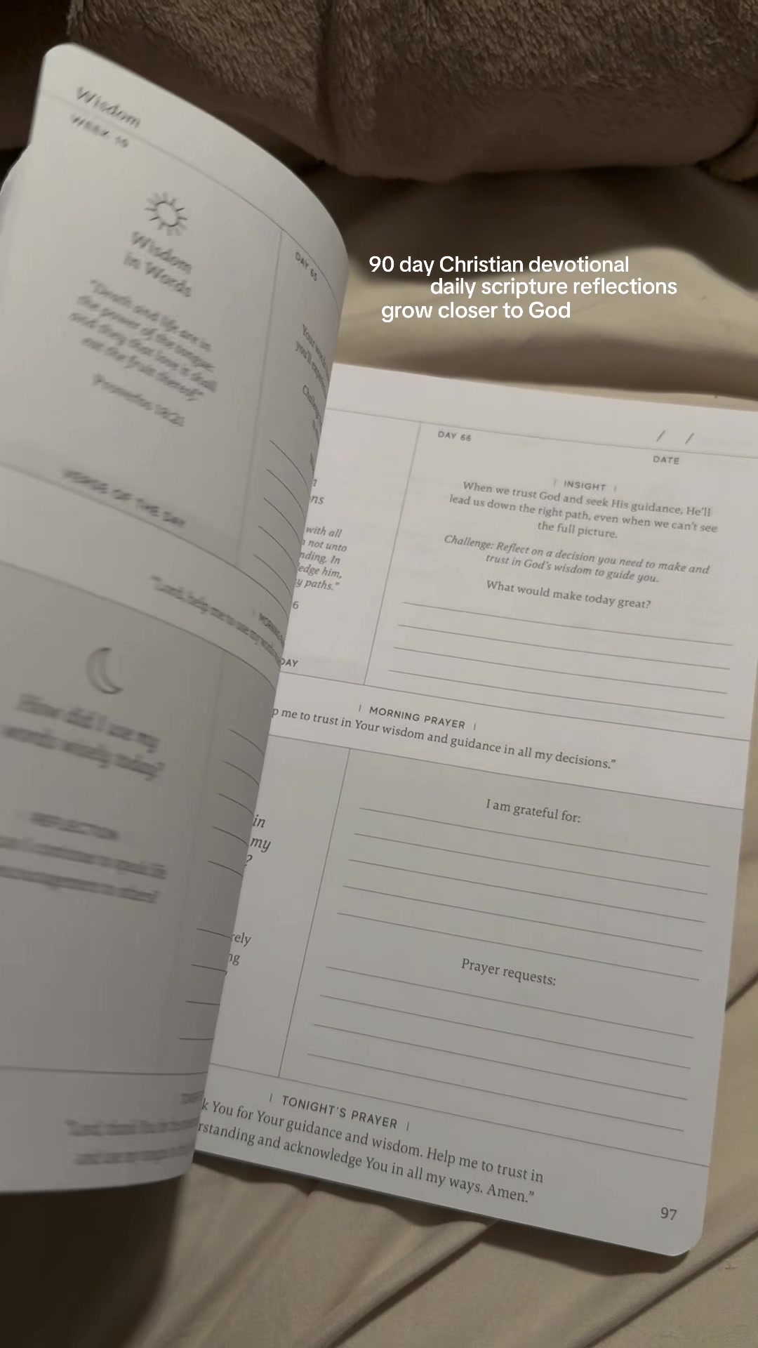 TikTok post by @advocate_with_alexa for Spiral Bible. Caption reads: [...] #biblestudy #dailydevotional #god....