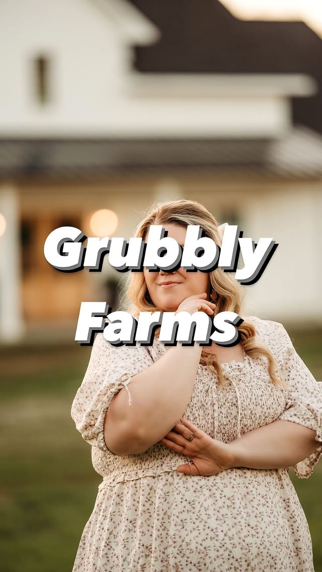 Instagram post by @trying_to_homestead for Grubbly Farms. Caption reads: [...] #chicks #babychicks #chickfeed #grubblyfarms....