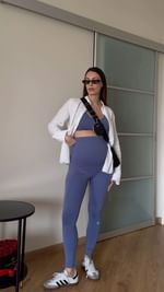 Instagram post by @noemidelp for OCEANSAPART. Caption reads: Who says pregnancy outfits have to be boring? ✨....