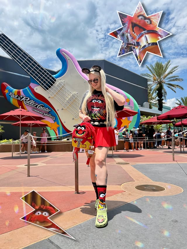 Instagram post by @malonespops for Disney Parks. Caption reads: [...] The Muppets🤘😭 biiig thank you to....