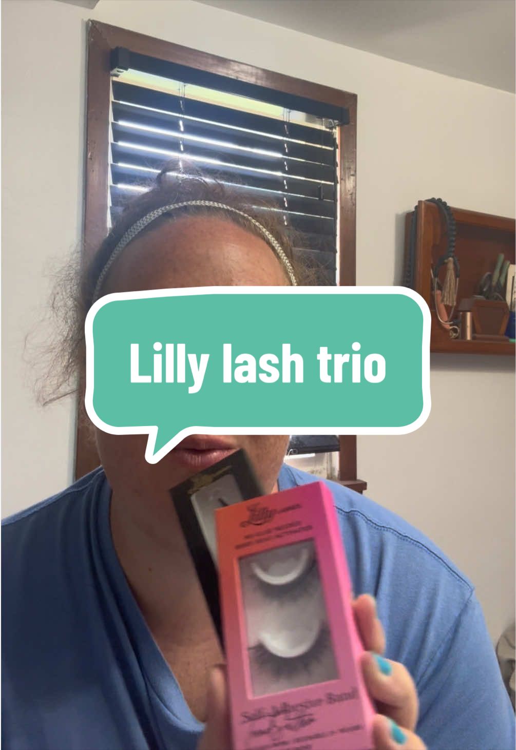 TikTok post by @kell_diane for Lilly Lashes. Caption reads: [...] wondering why I waited so long. The Lilly....