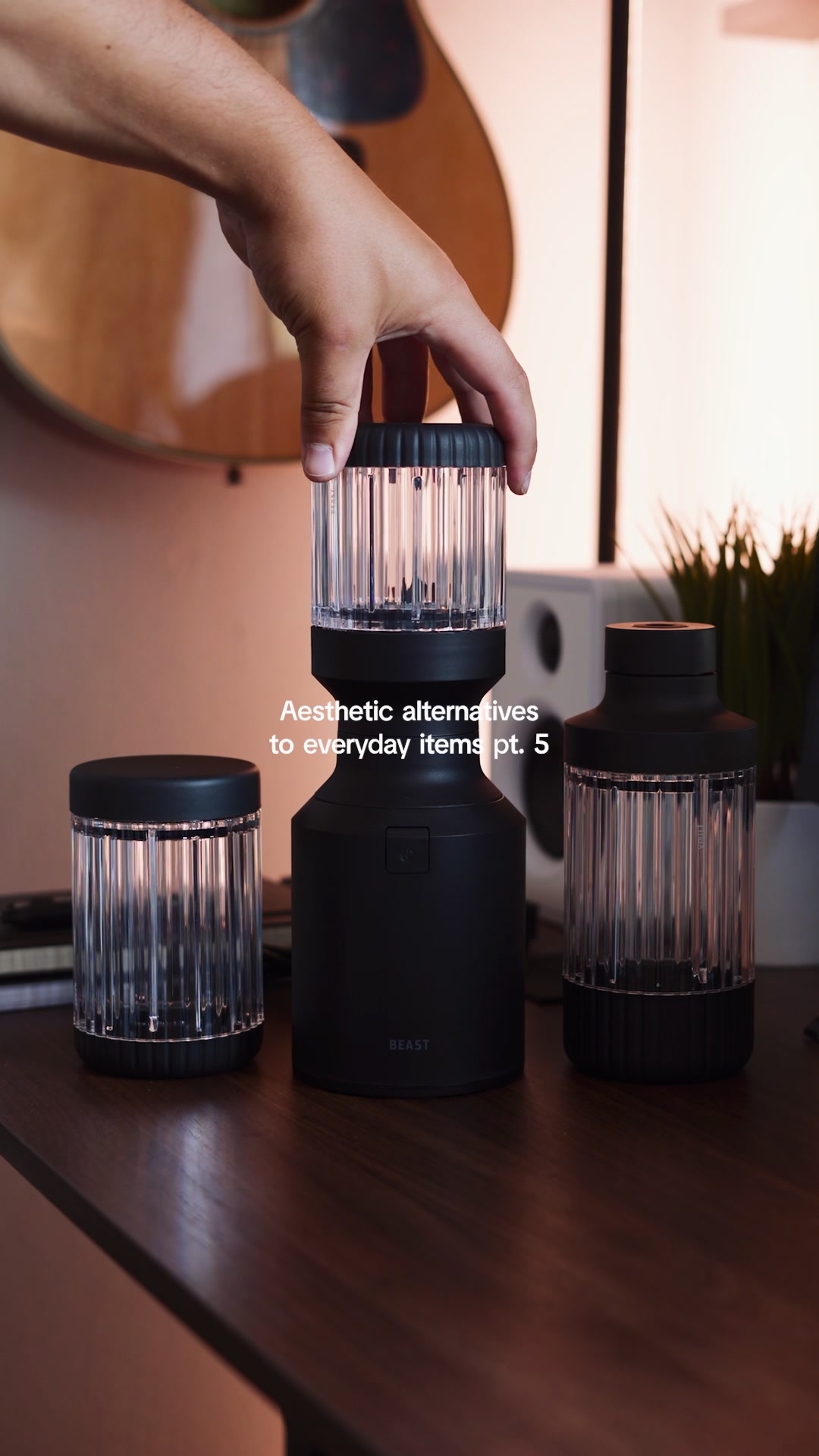 TikTok post by @stelioskroudis for Beast Health. Caption reads: This is THE aesthetic blender @Beast Health....