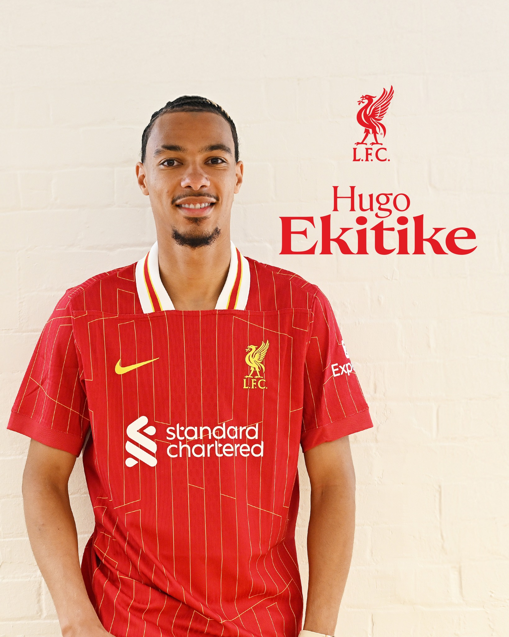 Instagram post by @liverpoolfc for Premier League. Caption reads: We have reached an agreement for the transfer of....