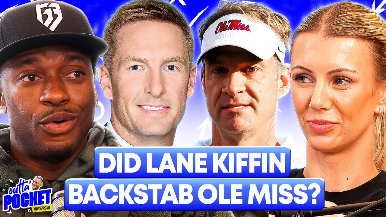 YouTube post by @OuttaPocketRG3 for Shady Rays. Caption reads: The REAL Reason Lane Kiffin Burned Ole Miss For....