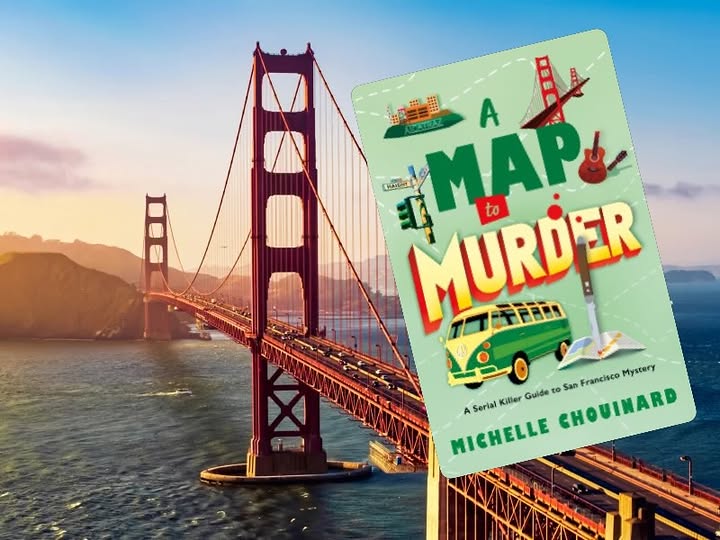 Instagram post by @annaisalwaysreading for Minotaur Books. Caption reads: A Map To Murder @mmchouinard Pub. Date: September....