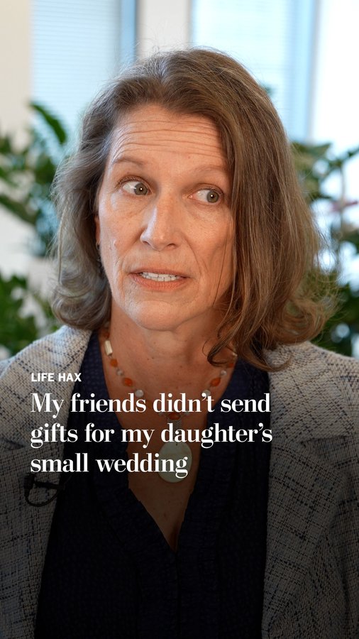 Instagram post by @carolynhaxadvice for Washington Post. Caption reads: Her friends weren't invited to her daughter's....