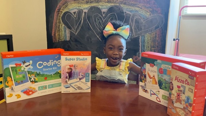 Instagram post by @simply_madisonjade for play Osmo. Caption reads: Someone is ready to play the Osmo way!

We put....