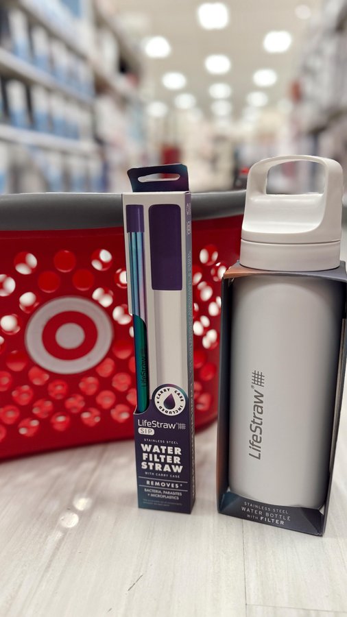 Instagram post by @best.of.target for LifeStraw. Caption reads: #ad 🚨 I’ve got a Target deal you don’t want to....
