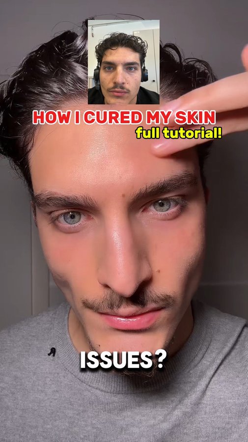 Instagram post by @adixovic for Douxds. Caption reads: how to fix your skin using an electric brush....