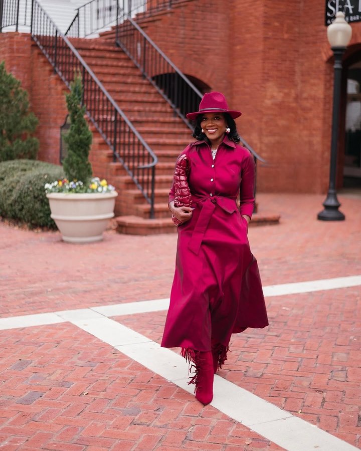 Instagram post by @arrayoffaces for Boston Proper. Caption reads: Dressed in joy and ready to dazzle—whether it’s a....