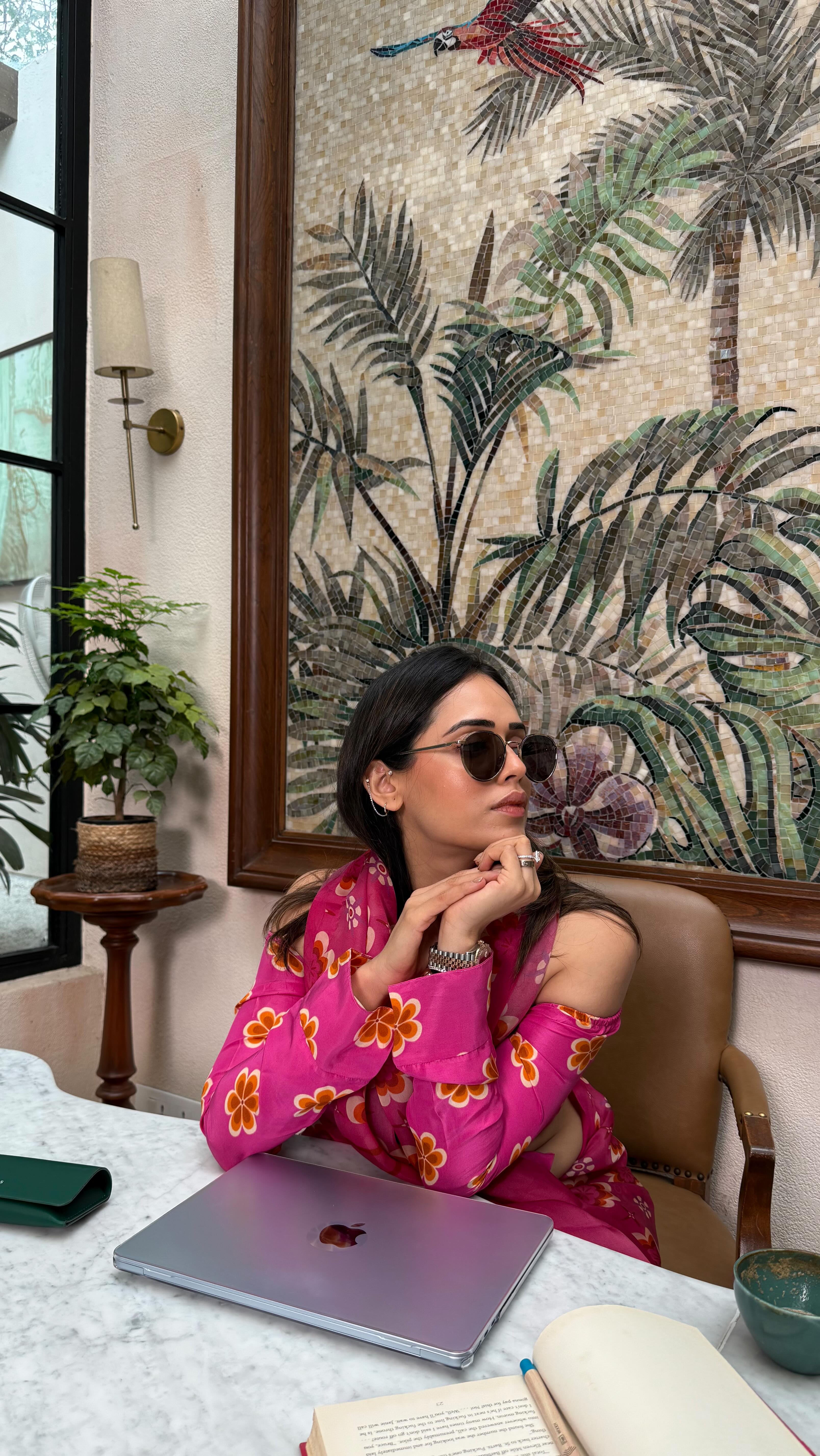 Instagram post by @palakshah for John Jacobs Eyewear. Caption reads: We move through time with grace, every moment....