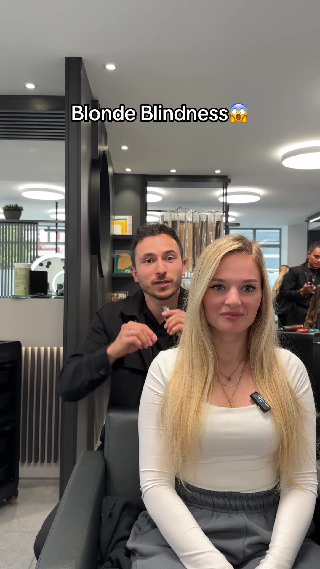 TikTok post by @cenkinz for Maria Nila. Caption reads: [...] Anschließend mit @Maria Nila Sheer....