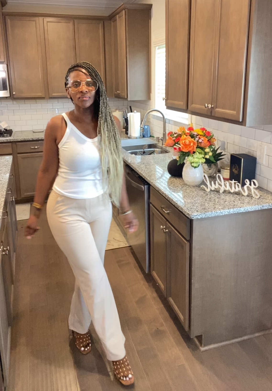 TikTok post by @nylasahmone for G4Free. Caption reads: [...] style, and easy to dress up or down. @G4Free....