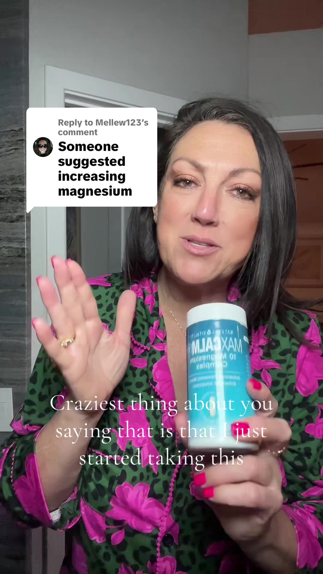 TikTok post by @jessclark0911 for Natural Vitality. Caption reads: Replying to @Mellew123 @NaturalVitalityCalm....