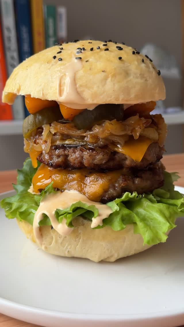 Instagram post by @shityoushouldeat for Premio Foods. Caption reads: Spicy and Sweet Grilled Peach Double Sausage....