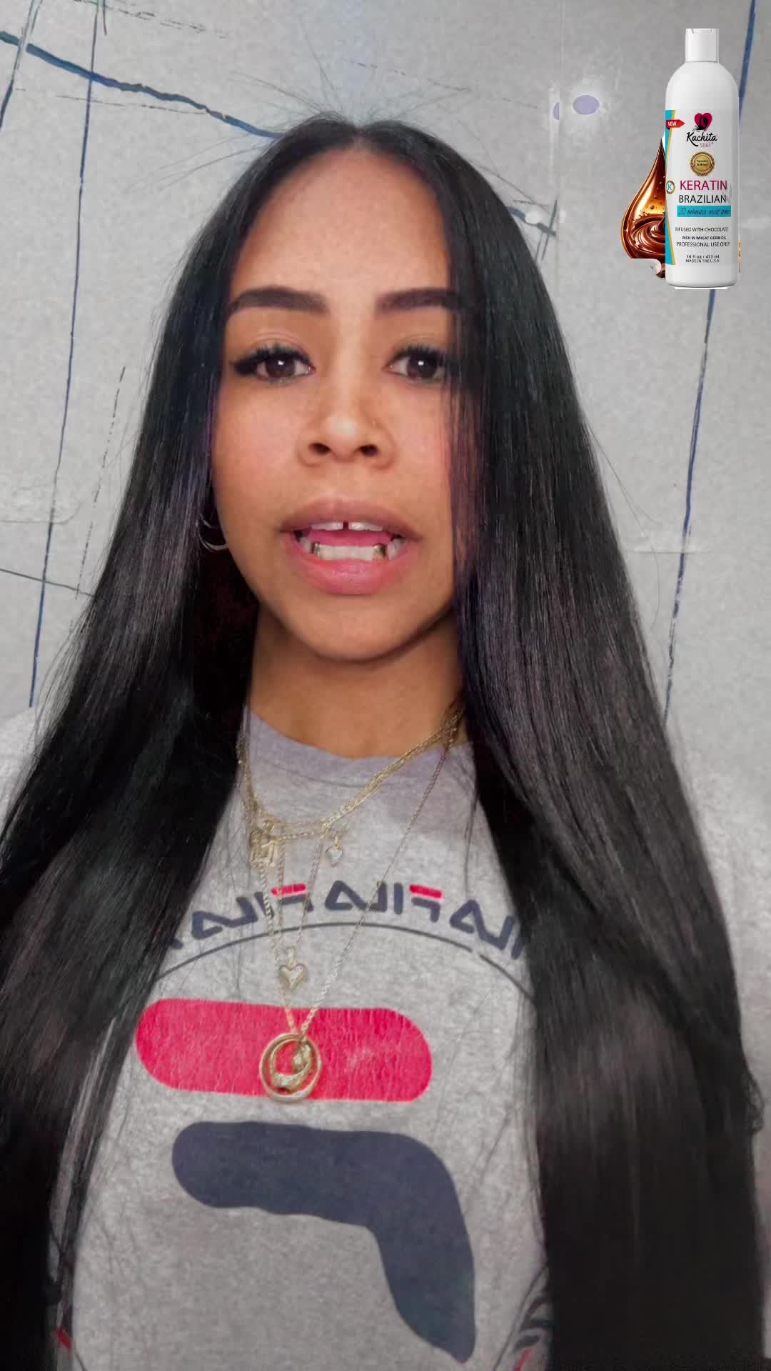 TikTok post by @danythequeen98 for Kachita Spell. Caption reads: Ame esta keratina brasileña🥰✨👌@Kachita Spell....