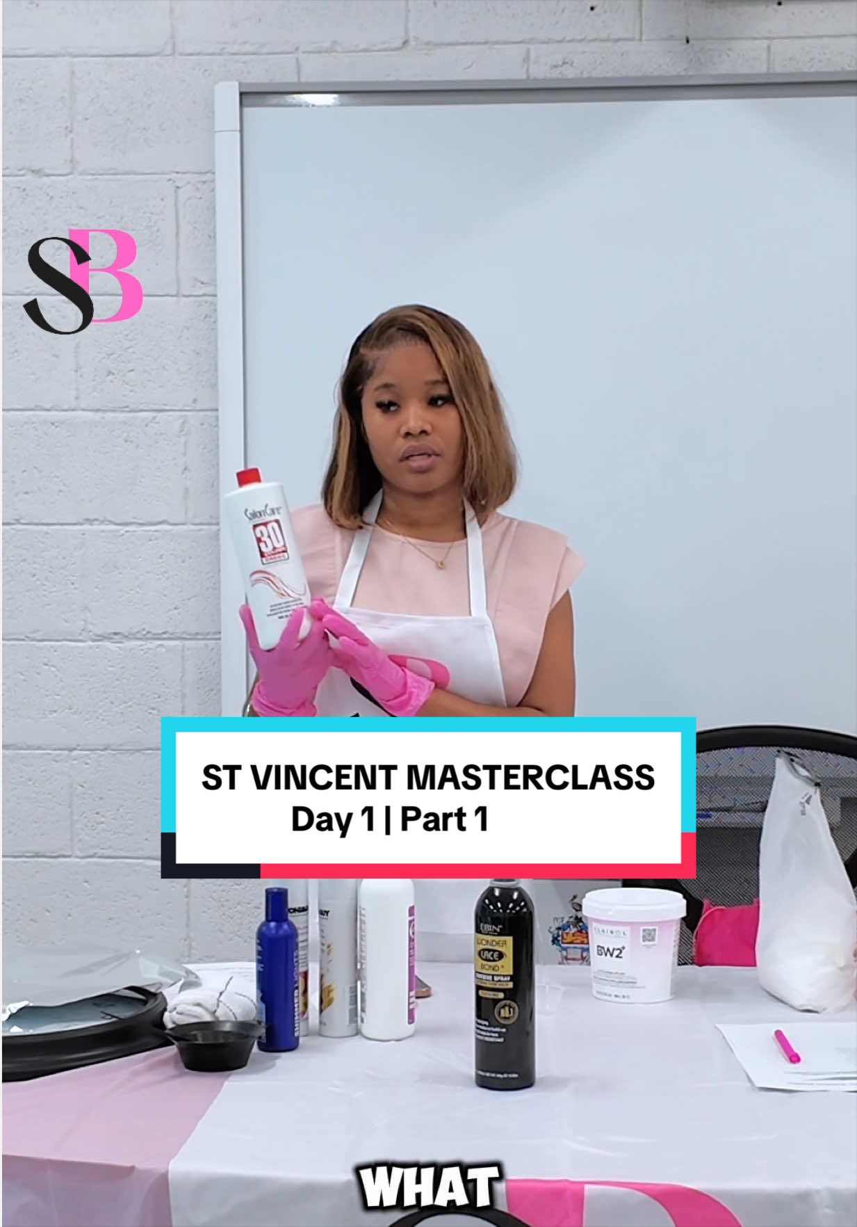 TikTok post by @shenzybeauty for The Hair Diagram. Caption reads: [...] who was part of this class. 💕....