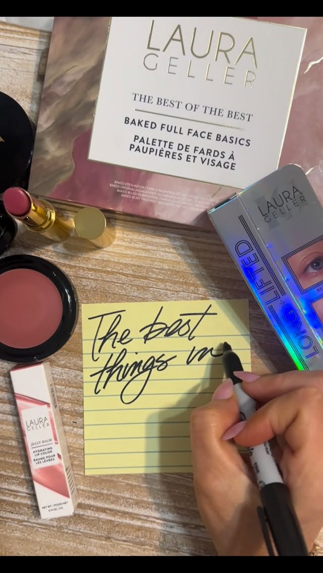 Instagram post by @thingsishouldhavesaid2 for Laura Geller Beauty. Caption reads: [...] Day and I’m celebrating with....