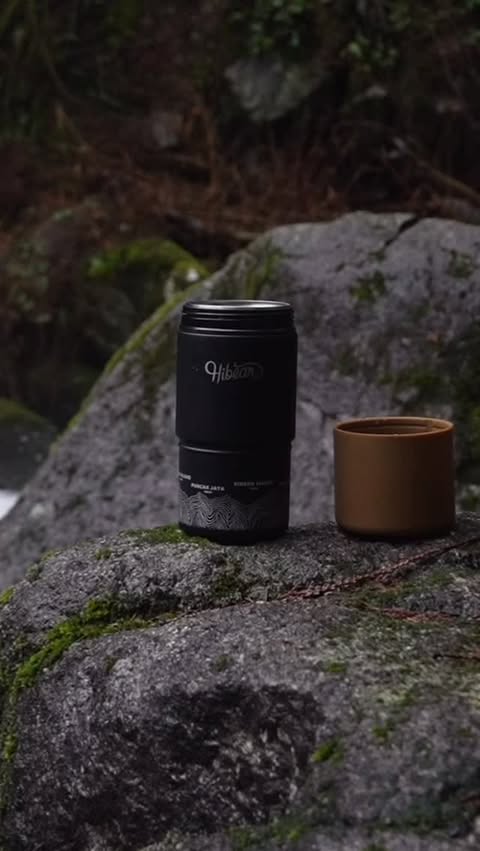 Instagram post by @roxygrimbeek for Hibear. Caption reads: Using @hibearco all-day adventure flask to enhance....