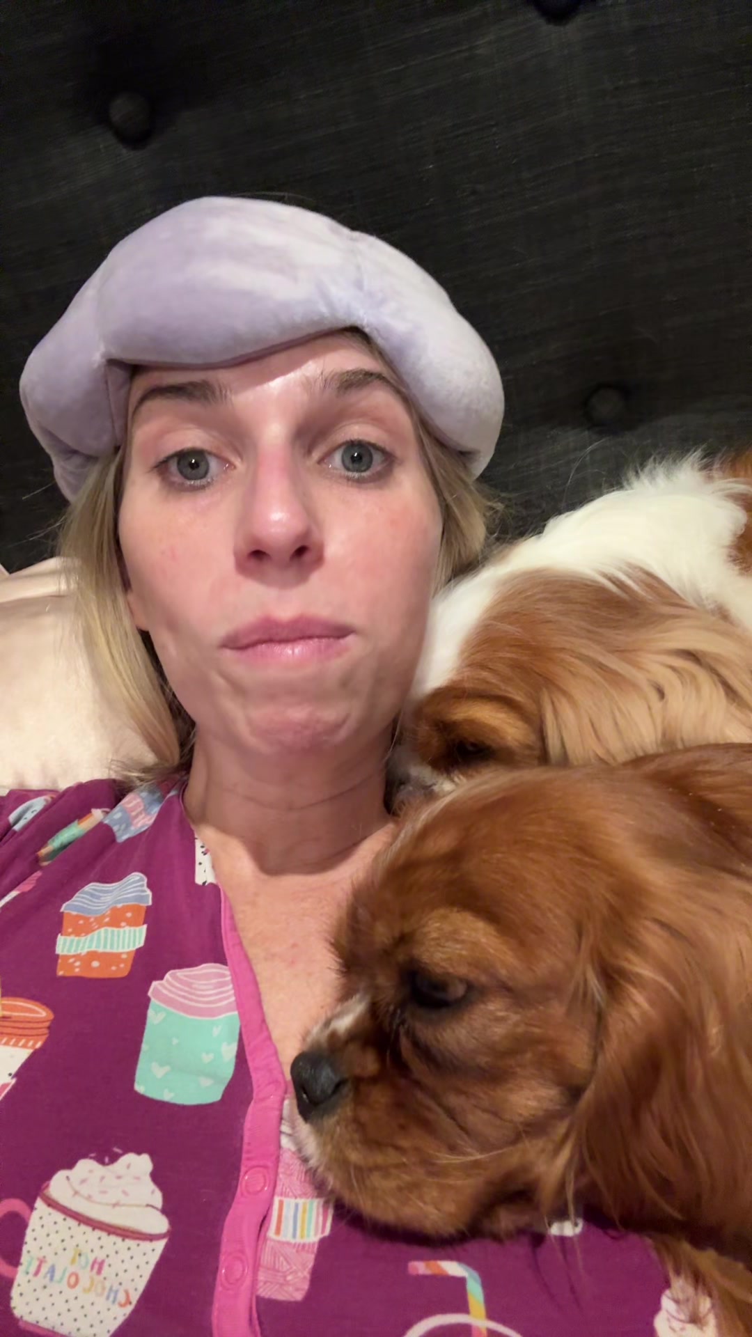 TikTok post by @cavmomfureva for Nodpod. Caption reads: Do you like these @Nodpods? #anxiety #sleep....