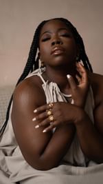 Instagram post by @stephanieyeboah for Ottoman Hands. Caption reads: [...] collaboration will be dropping with....