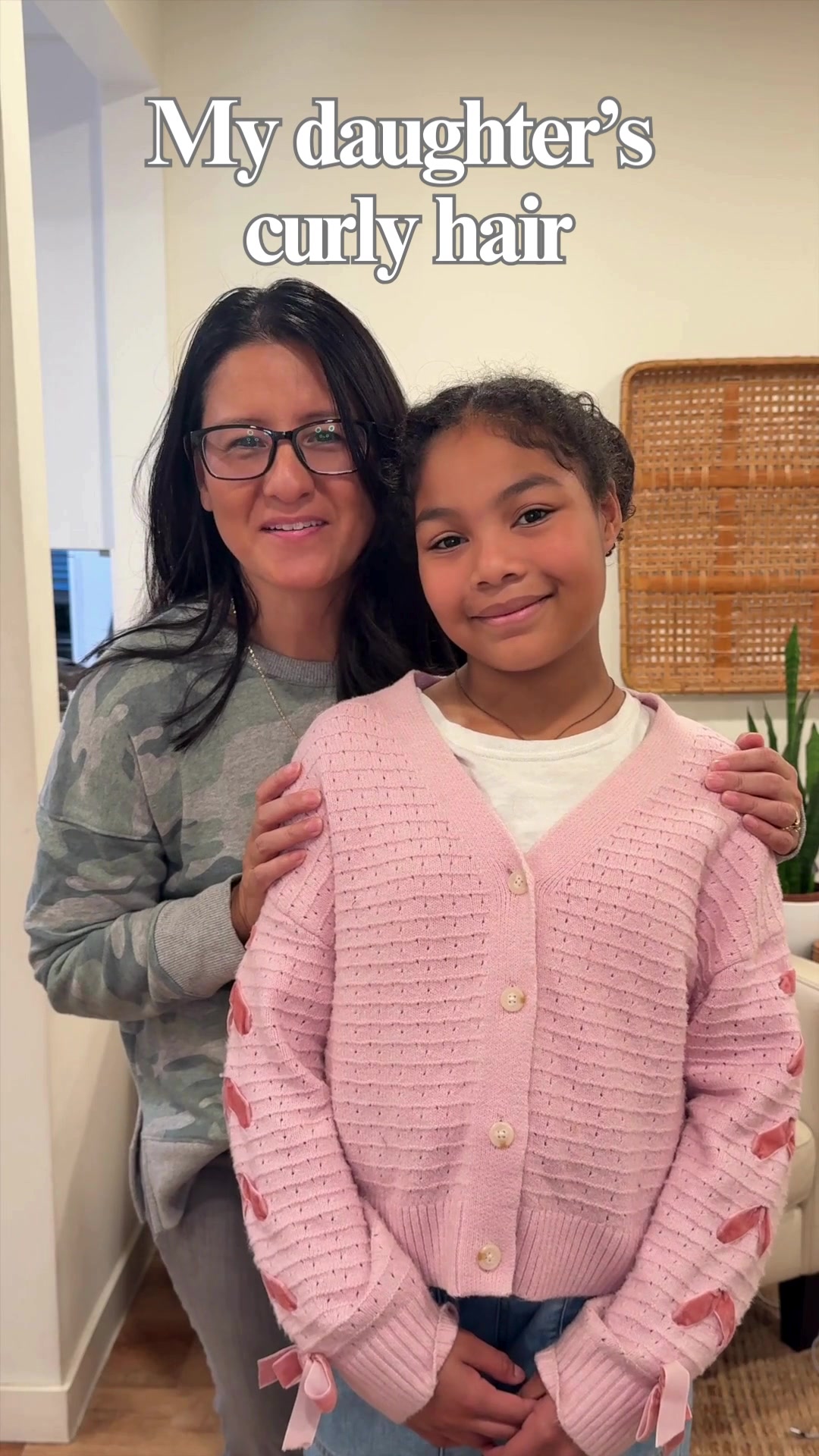 TikTok post by @ourfamilyvine for Camille Rose. Caption reads: [...] in a natural curly style using the @Camille....