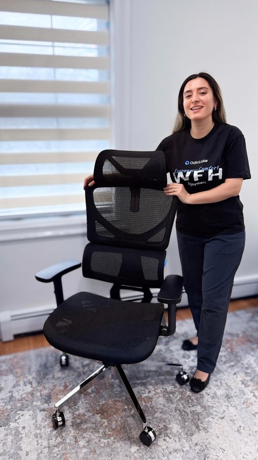 Instagram post by @elenaa_nyc for OdinLake. Caption reads: [...] of comfort and support with the ,....