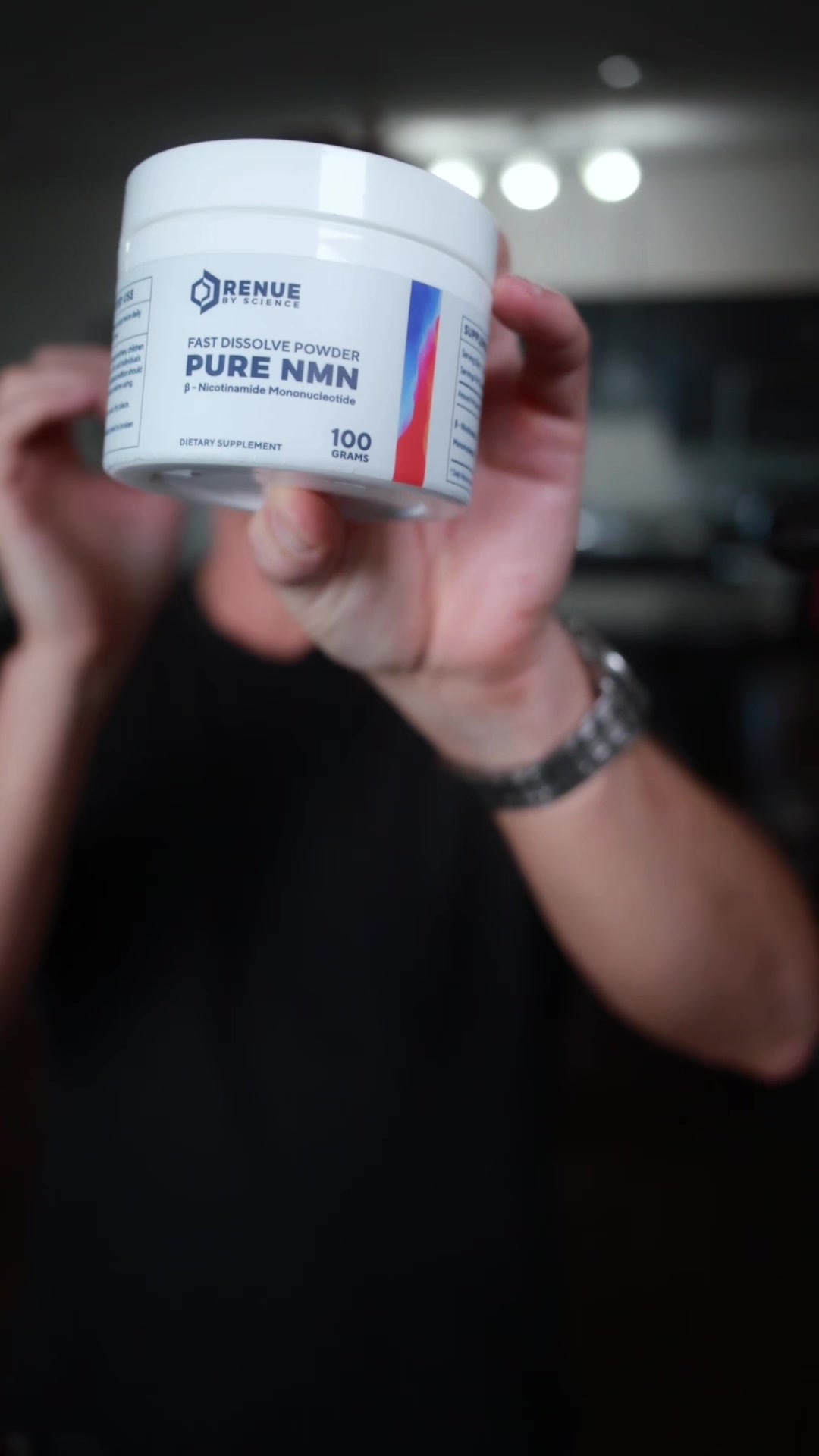 TikTok post by @paulschriner for Renue By Science. Caption reads: [...] declines 50%+ by middle age.....