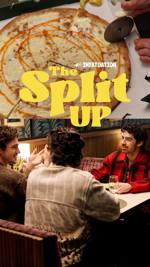 Instagram post by @joejonas for The Infatuation. Caption reads: Joe Jonas knows a thing or two about the best food....