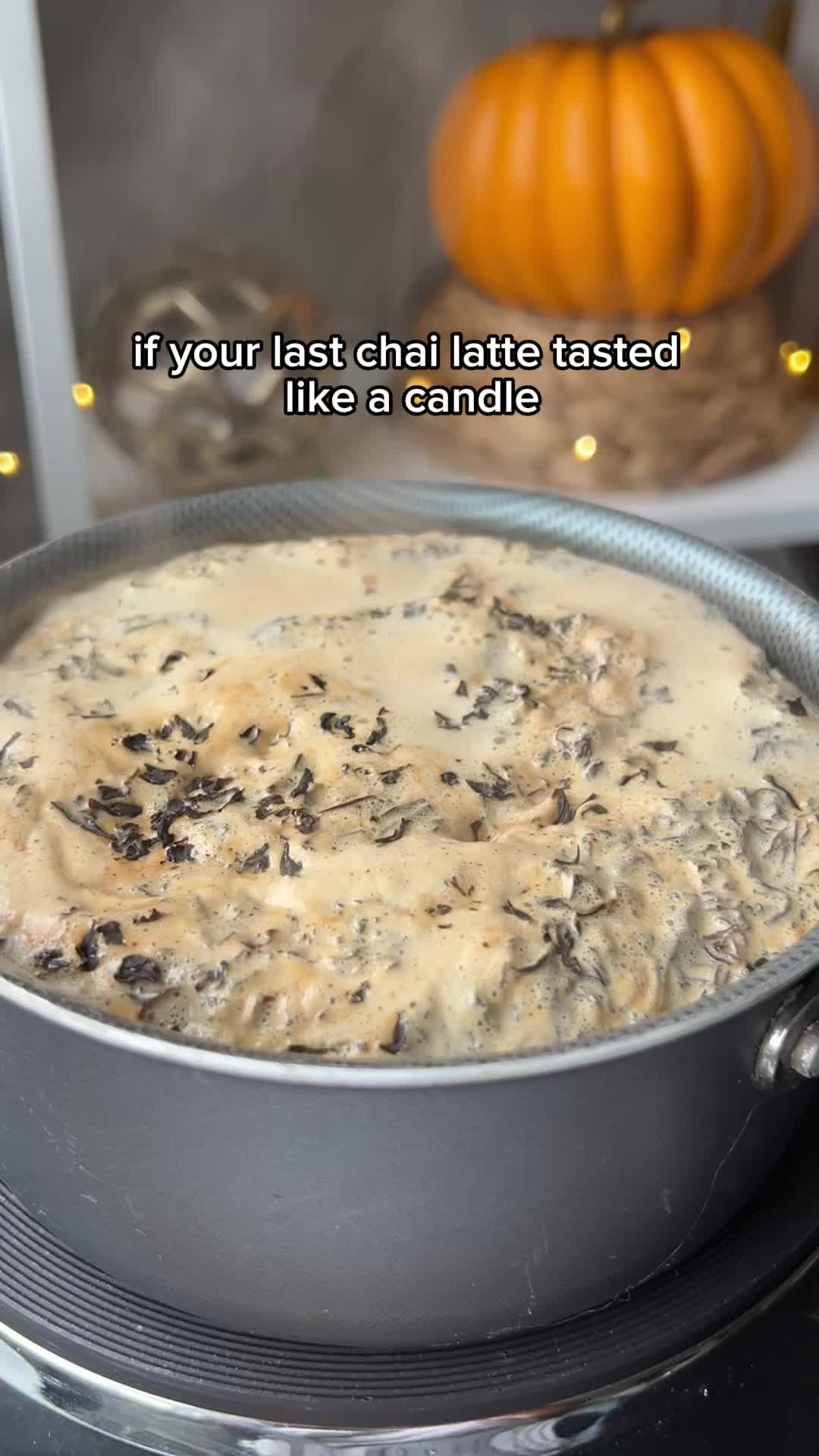 TikTok post by @eatsbyramya for Bounty. Caption reads: Making chai can get messy at times so here’s some....